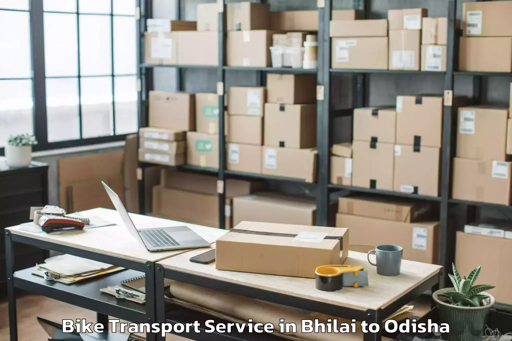 Hassle-Free Bhilai to Sambalpur M Bike Transport